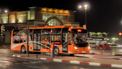 Marrakech bus electrique nuit Detafour