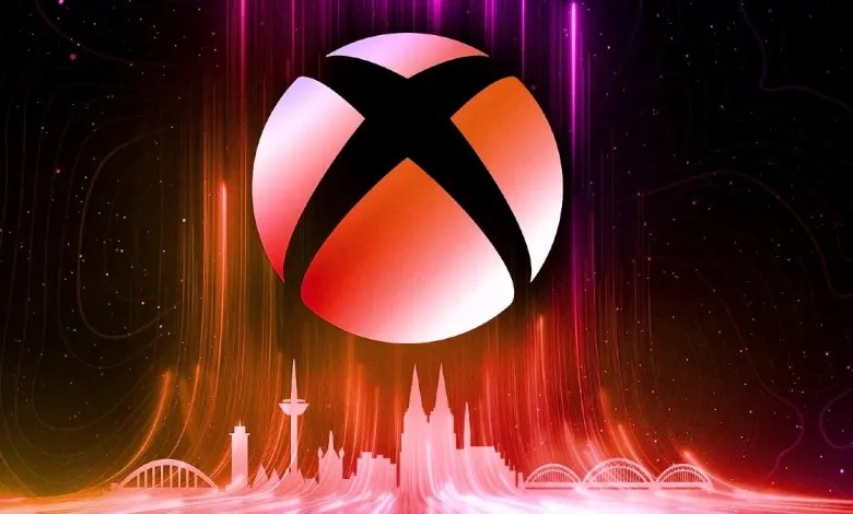 xbox gamescom 2023 logo with reddish hue Detafour