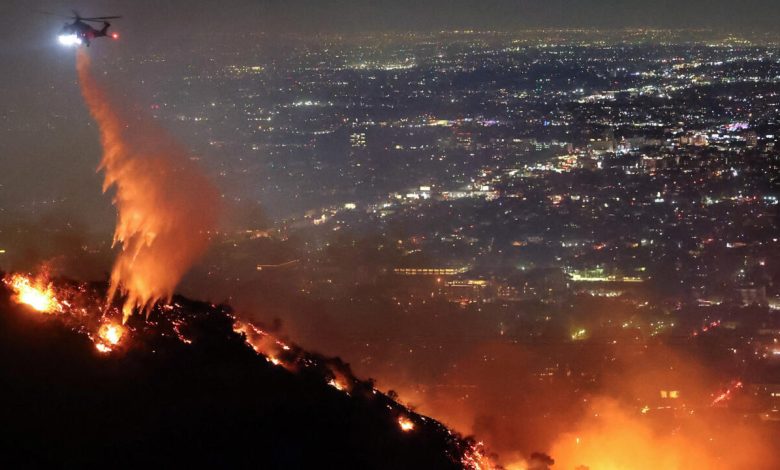 Incendies a Los Angeles Detafour