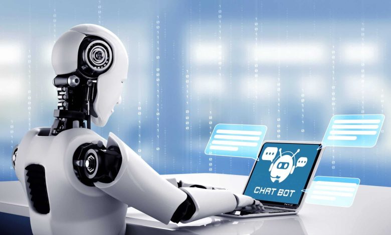 ai robot using computer chat with customer scaled 1 Detafour