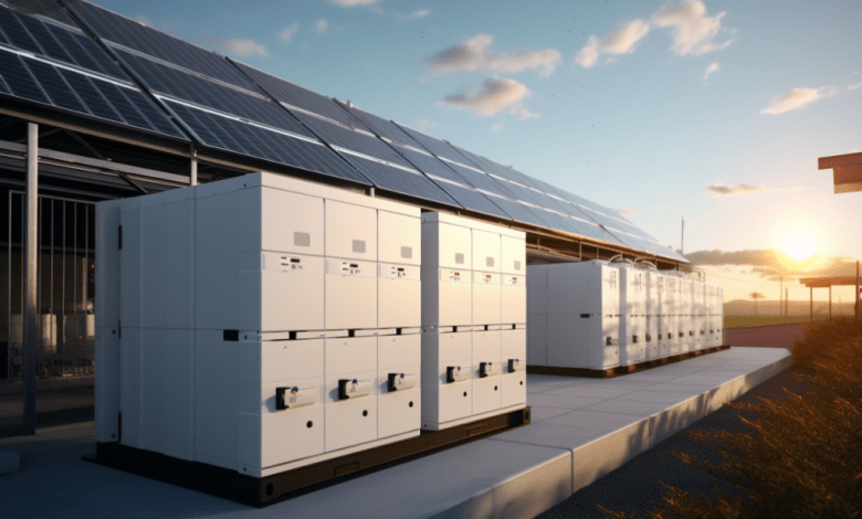 سوق أنظمة تخزين الطاقة يشهد نمواً ملحوظاً بتقنيات متطورة ودعم حكومي قوي 1 Commercial Energy Storage System 1024x772 1 Detafour