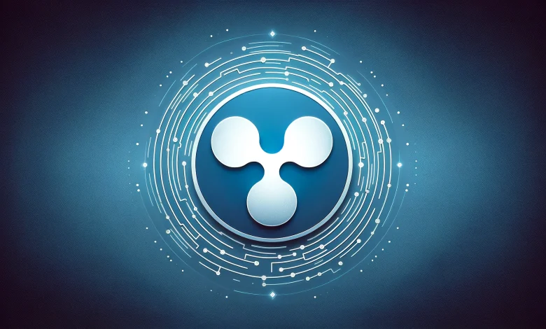 بلوكتشين XRPL تعزز مكانتها العالمية بإطلاق عملتين مستقرتين تنظيماً لخدمة الأسواق الأوروبية 1 DALL·E 2024 06 12 13.04.28 Create a professional wide format image displaying the Ripple XRP logo centered in the frame. The background should be a subtle elegant gradient of Detafour