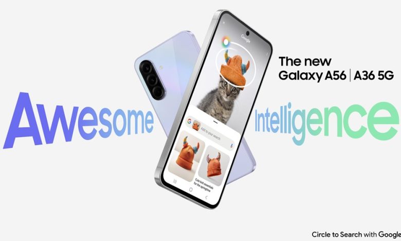 سامسونغ تطلق هواتف Galaxy A56 5G و A36 5G و A26 5G مع تقنيات ذكاء اصطناعي متطورة 1 Samsung Mobile Galaxy A series Galaxy A56 5G Galaxy A36 5G and Galaxy A26 5G main1 Detafour