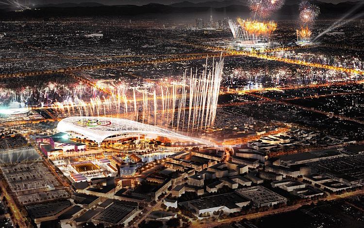 لوس أنجلوس تتزين لاستقبال العالم في أولمبياد 2028 1 la 2024 bid op cer illustration 50825 Detafour